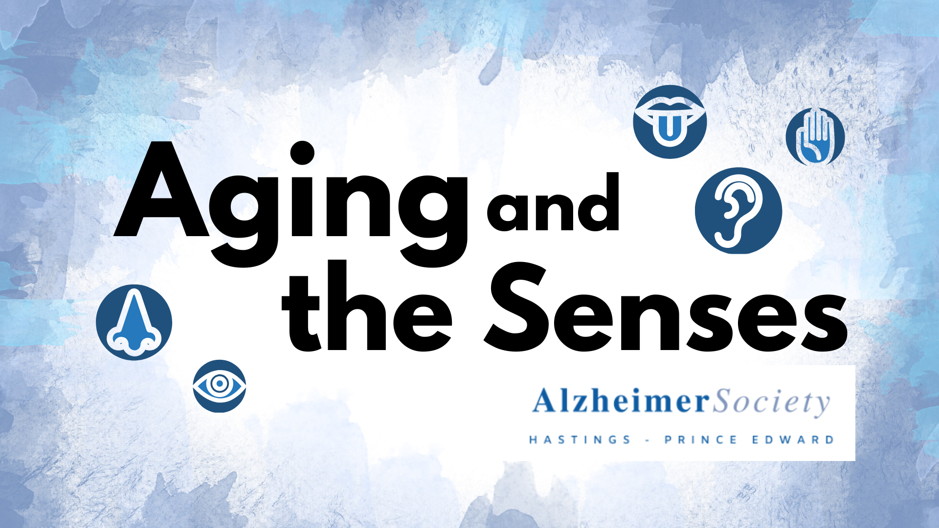 Aging and the Senses Alzheimer Society of Hastings and Prince Edward