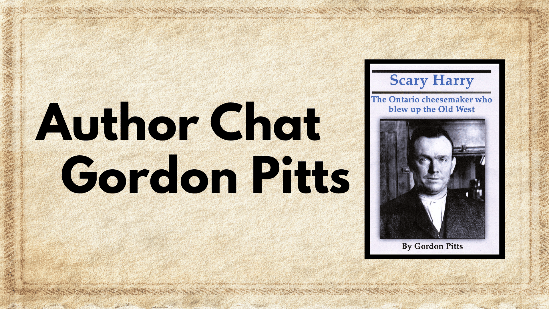Author Chat Gordon Pitts