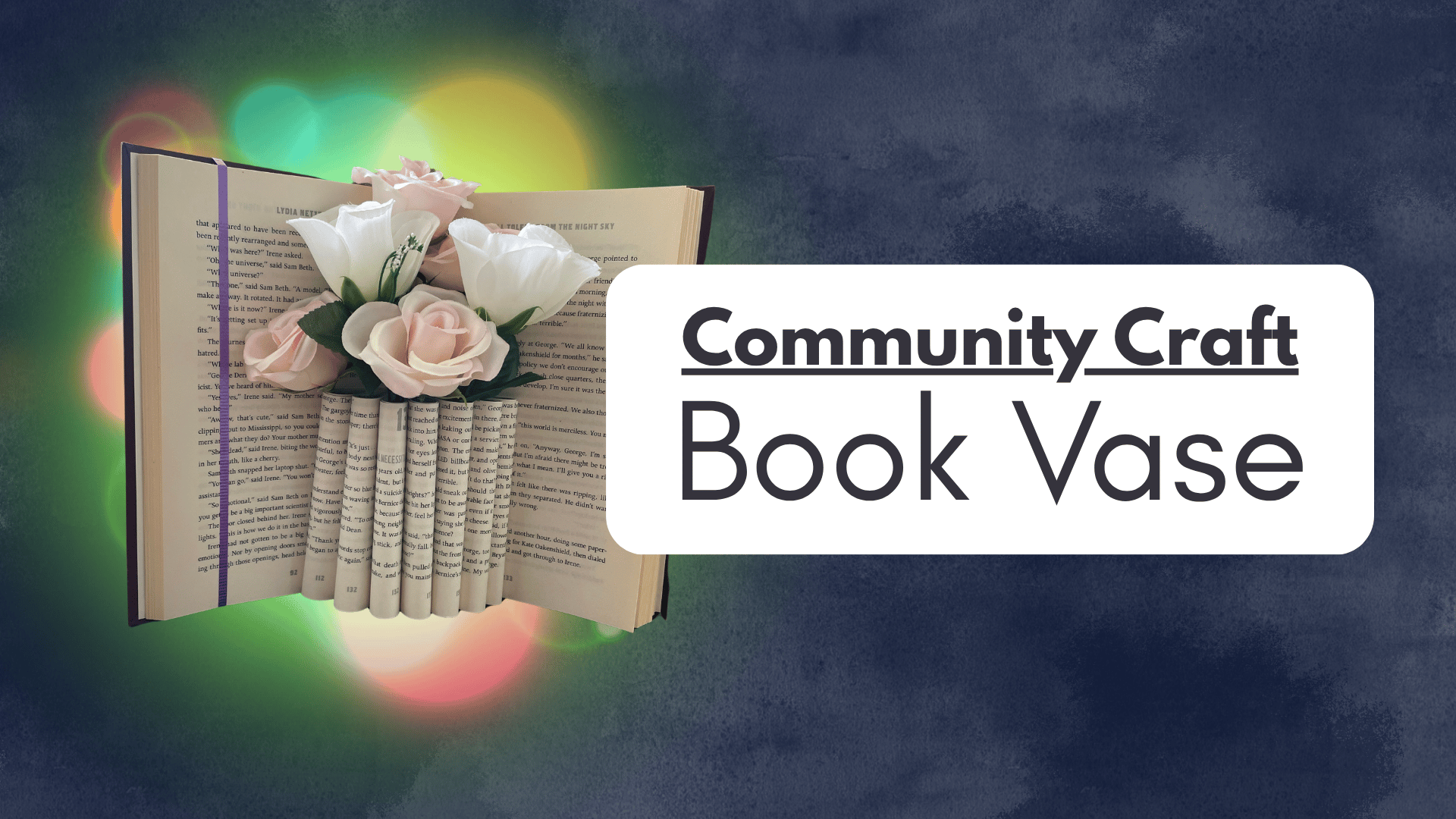 Community Craft: Book Vase