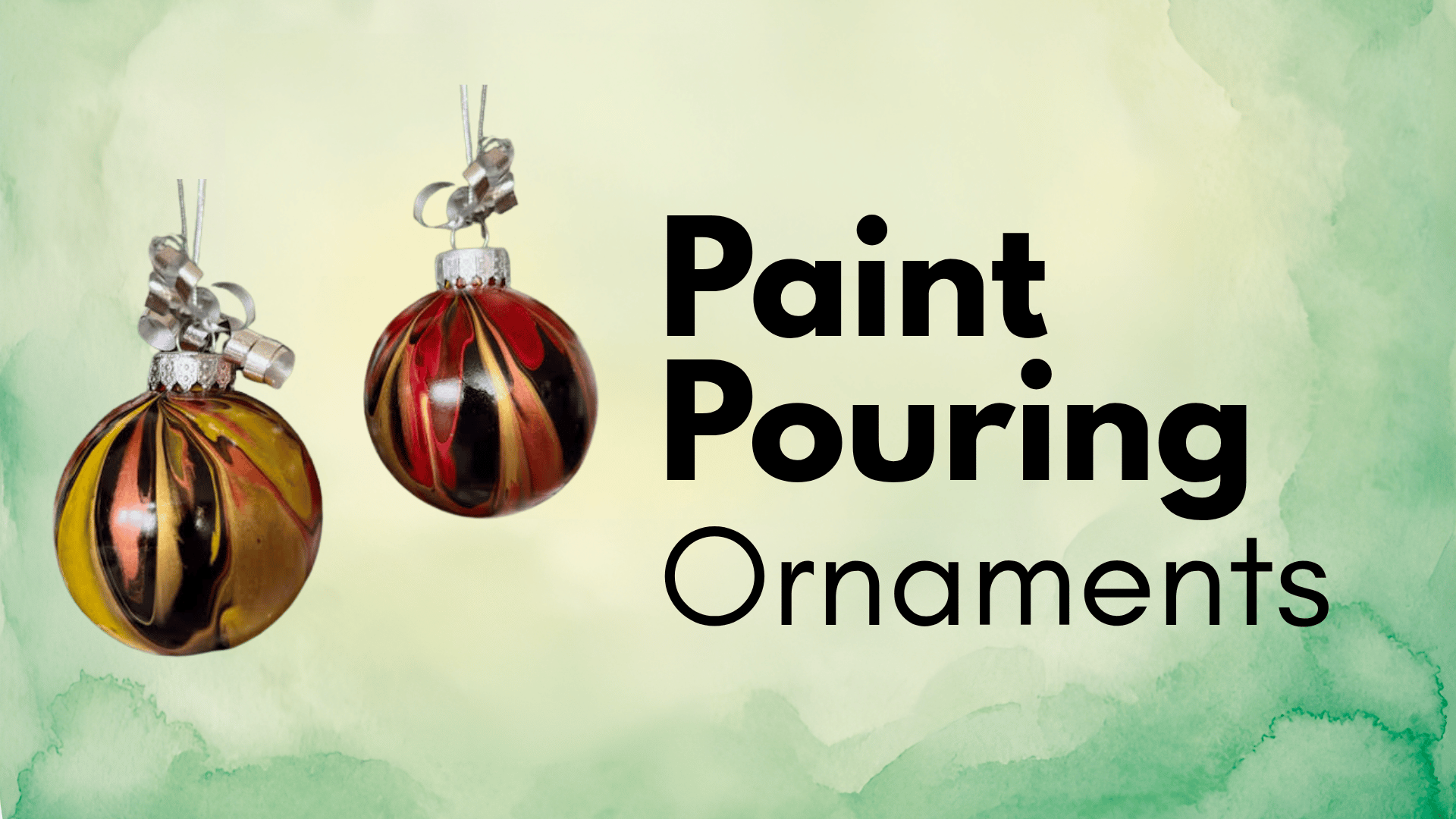 Paint Pouring Ornaments